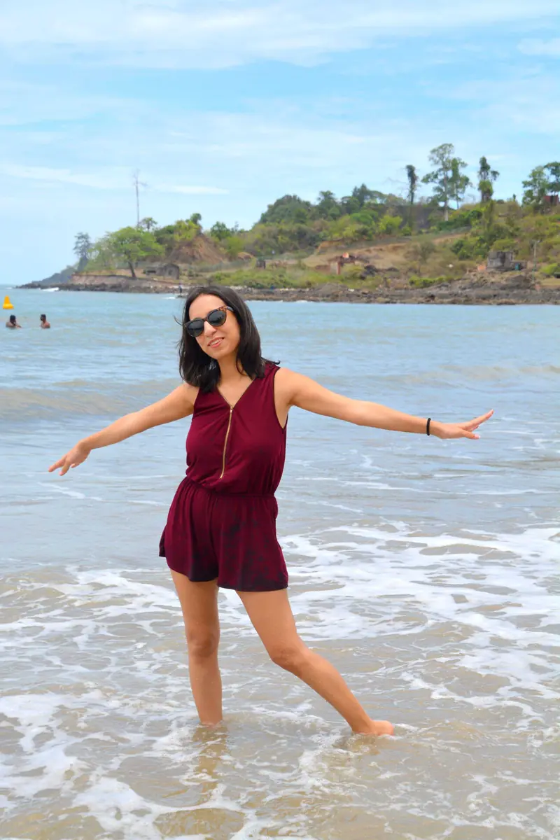 Jharna on the beach at Port Blair